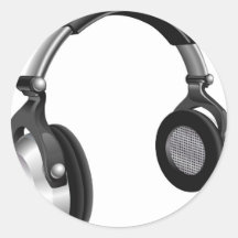 Grands écouteurs du DJ Adhésif