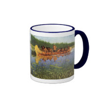 Grands explorateurs par Remington, cowboys vintage Mug