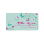 GRANDS JOINTS D'ÉTIQUETTE : : papillons 5 Étiquette D’adresse