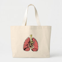 Grands poumons roses sac