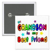 Grandson Best Friend Button