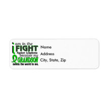 Grandson Means The World To Me Lymphoma Return Address Labels