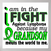 Grandson Means The World To Me Lymphoma Print