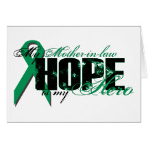 Grandson My Hero - Kidney Cancer Hope Greeting Card