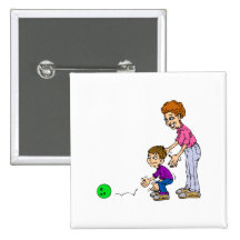 Granny & Boy Bowling Buttons