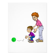 Granny & Boy Bowling Custom Announcements