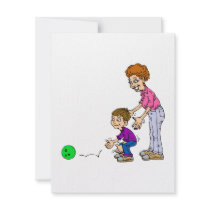 Granny & Boy Bowling Custom Announcements