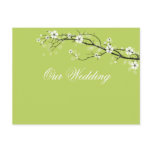 Granny Smith apple blossoms save date/DIY colour