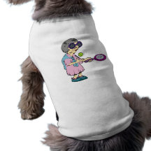 Granny Tennis Doggie Tshirt