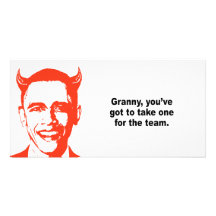 Granny you've got to take one for the team personalized photo card