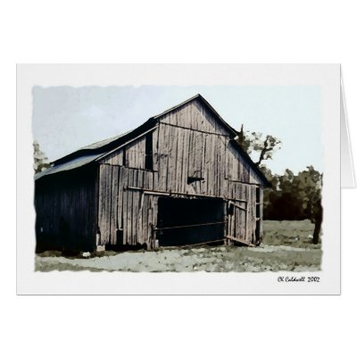Granny's Barn Greeting Card by StarLily