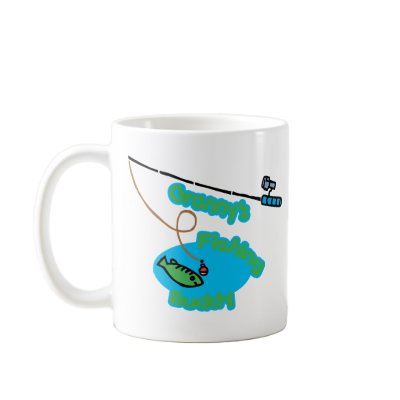 Granny's Fishing Buddy Mugs by MyGrandparentsRock
