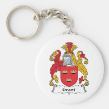 Grant Family Crest Key Chain