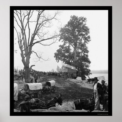 Grant's Wilderness Campaign Wagon Train 1864 Posters by lc_civilwar