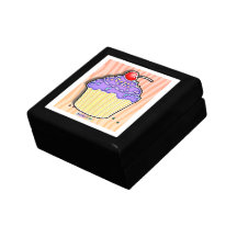 Grape Frosted Cupcake Gift Box