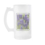 Grape Hyacinth Bulbs Frosted Beer Mug