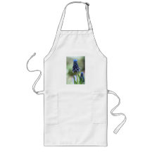 Grape Hyacinth Flower Long Apron
