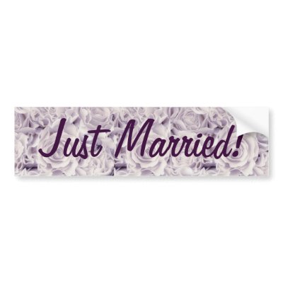 Grape Satin Mauve Roses, Bouquet, floral, template Bumper Stickers by JayneLogan