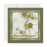 Grape Vine Thanksgiving Dinner Custom Invitation