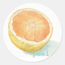 Grapefruit stickers