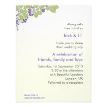 Grapes 4.25x5.5 personalized announcement