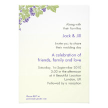 Grapes 5x7 personalized invite