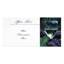 Grapes And Wine Photo Card