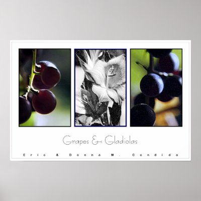 Grapes & Gladiolas Posters by creativeworks
