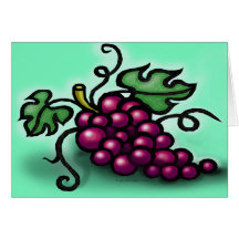 Grapes Greeting Cards