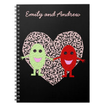 Grapes in Love Customizable Notebook