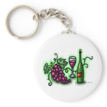 Grapes n Wine Key Chains