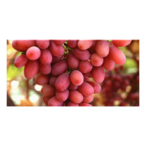 Grapes Customized Photo Card