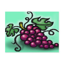 Grapes Post Card