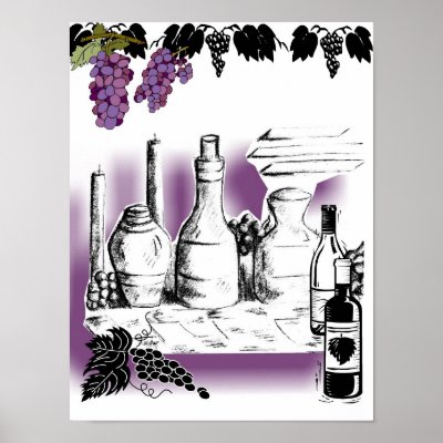 grapes print by LambertandSons