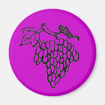 Grapes Refrigerator Magnets