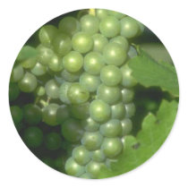 Grapes Round Sticker