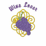 Grapes Wine Lover Embroidered Tee, Sweats