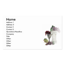 GrapesWinePillar, Name, Address 1, Address 2, C... Business Card Templates
