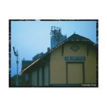 Grapevine Depot Postcard
