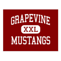 Grapevine - Mustangs - High - Grapevine Texas Post Card