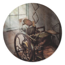 Graphic Artist - The humble printing press Round Stickers