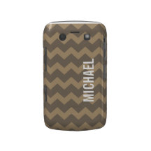Graphic chevron pattern smoke grey your name Case-Mate blackberry case