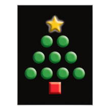 Graphic Christmas Tree Art Photo