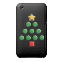 Graphic Christmas Tree Iphone 3 Case-mate Cases