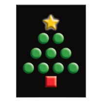 Graphic Christmas Tree Art Photo