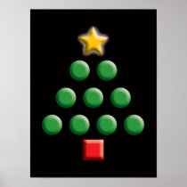 Graphic Christmas Tree Print