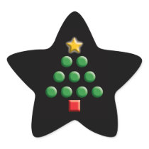 Graphic Christmas Tree Stickers