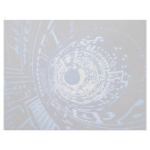 Graphic computer circuit tunnel personalized letterhead