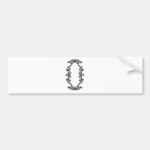 Graphic design decorative frame bumper sticker