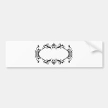 Graphic design decorative frame bumper sticker